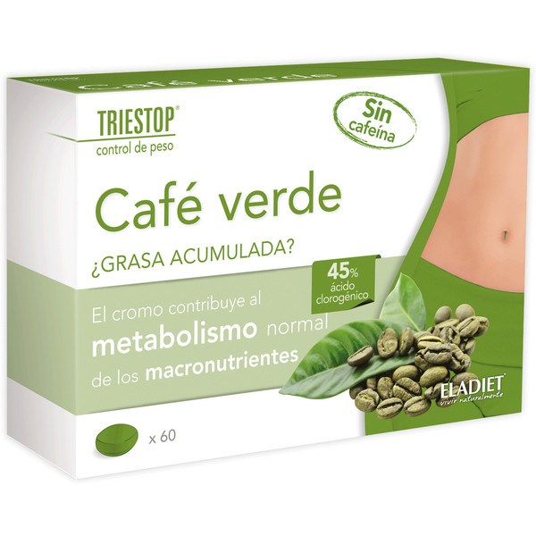 Eladiet Triestop Cafe Verde Sin Cafeina 60 Comp