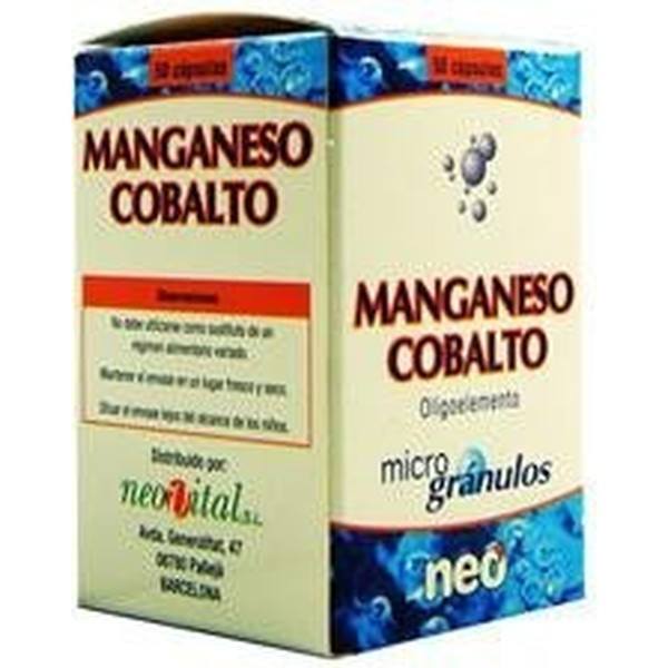 Neo - Manganeso + Cobalto - 50 Cápsulas - Complemento Alimenticio Natural para Mejorar la Diátesis y Disminuir el Cansancio