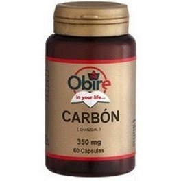Obire Carbon Vegetal 250 Mg 60 Caps
