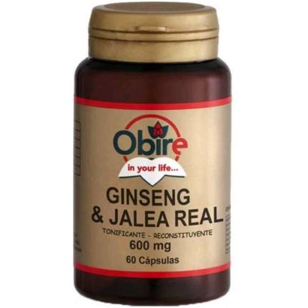 Obire Ginseng + Geléia Real 600 Mg 60 Cápsulas