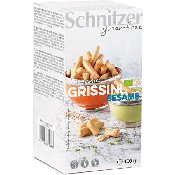 Schnitzer Grissini Sticks Sesamo S/g Schnitzer 100 G