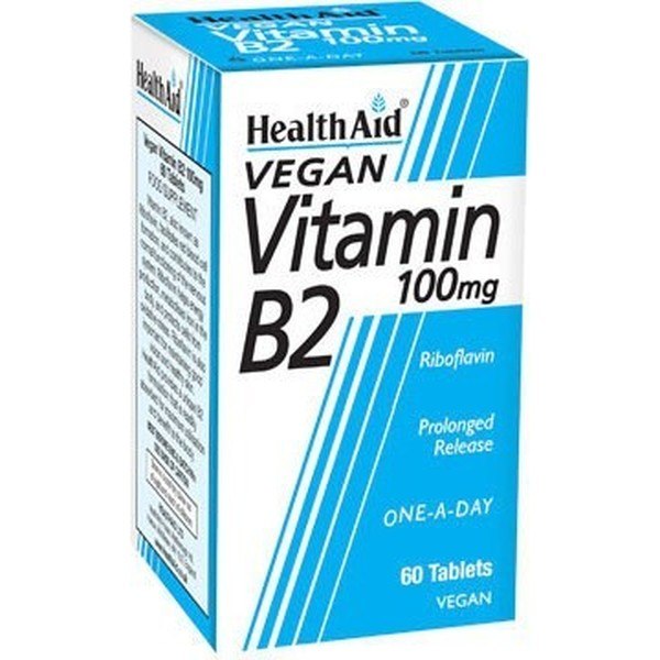Gezondheidshulp Vitamine B2 Riboflavine 100 mg 60 comp