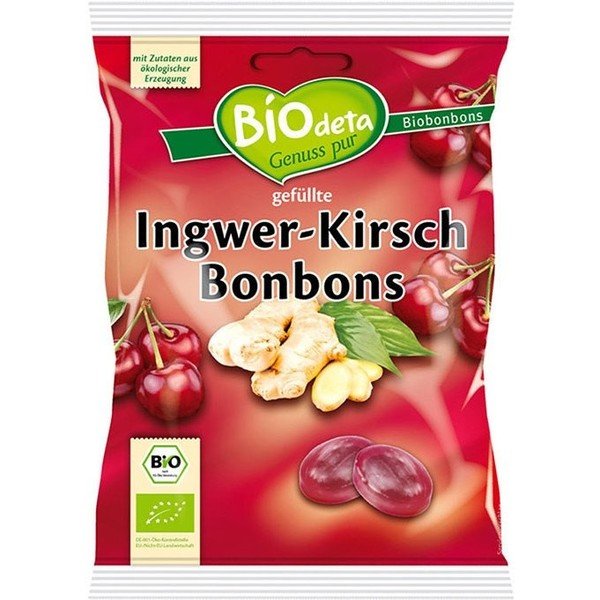 Biocop Bonbons Rel.jengib. Kirsche Biodeta 75g