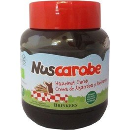 Nuscarobe Crème Johannesbrood Hazelnoten Nuscarobe 350g