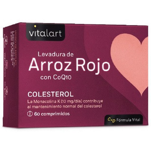 Vitalart Rode Rijst Coq10 60 Comp Cholesterol