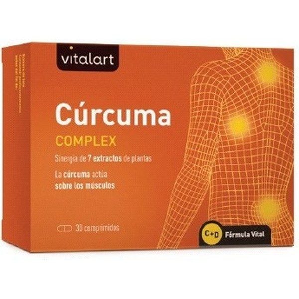 Vitalart Kurkuma Complex 30 Tabletten Spieren en Gewrichten