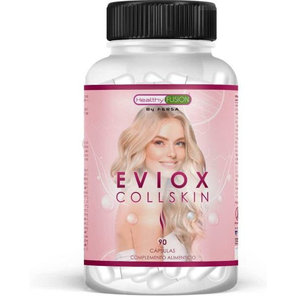 Healthy Fusion Eviox Collskin. Evita La Caída Del Pelo. Uñas Duras E Hidratadas. Piel Sin Arrugas Y Rejuvenecida. 90 Cápsulas