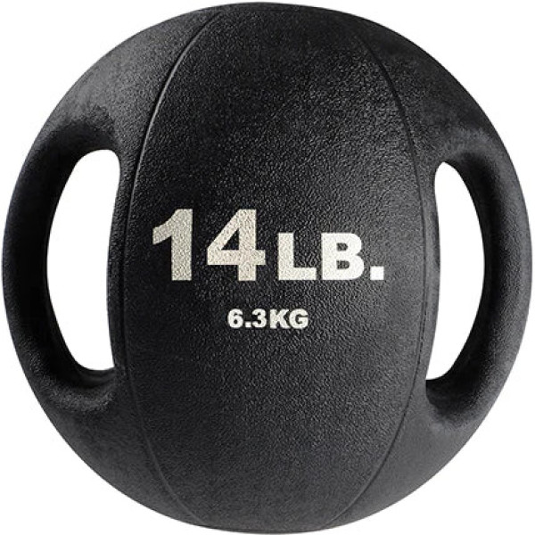 Body Solid Balón Medicinal de Doble Agarre 6.3 Kg
