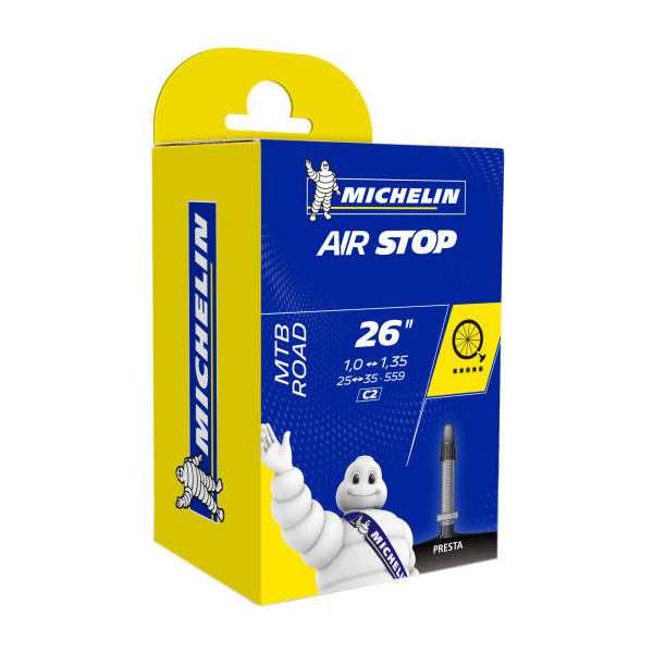 Tubo Airstop Michelin 26x1.00/1.35 Presta 40 mm