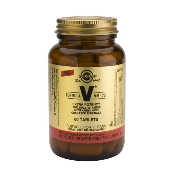 Solgar Vm-75 90 Comp complejo vitamínico