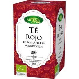 Artemis Bio Red Tea Puerh Eco Bags 20 Filtros