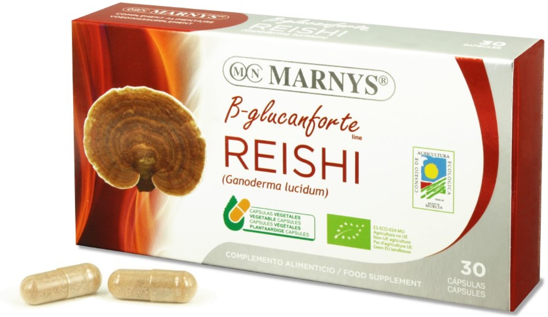 Marnys Reishi Bio 30 Caps. Vegetales X 400Mg-image