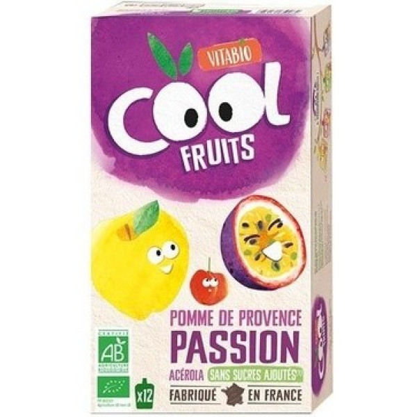 Babybio Pack Cool Fruits Pomme Passion Fruit 12 X 9