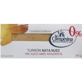 Campesina Turron Nata-nuez S/a S/gluten 185g