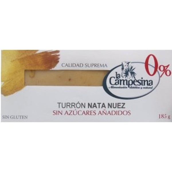 Campesina Turron Nata-nuez S/a S/gluten 185g