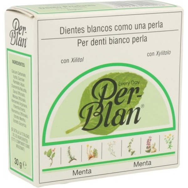 Perblan Mint dentifricio in polvere Perblan 30 G
