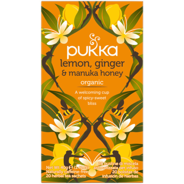 Pukka Infusion Gengibre Limão E Manuka Mel 20 Bl Bio