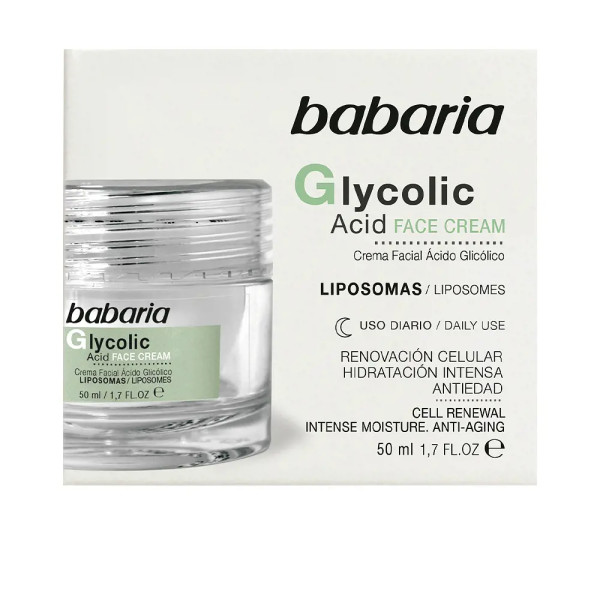 Crema viso rinnovamento cellulare all'acido glicolico Babaria 50 ml unisex
