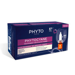 Phyto Botanical Power Phytocyane Tratamiento Anticaída Progresiva Mujer 12 X 5 Ml Mujer