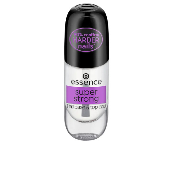 essência Super Strong 2 em 1 Base e Top Coat 8 ml