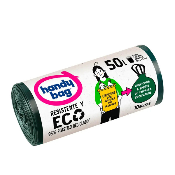 Albal Handy Bag Recycled Resistente Vuilniszak 50 Liter 10 St