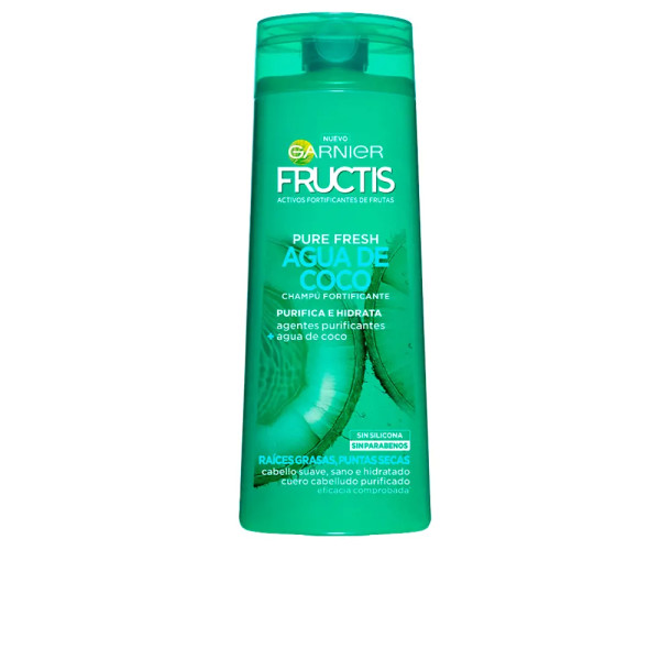 Garnier Fructis Shampooing fortifiant à l'eau de coco fraîche pure 300 ml unisexe