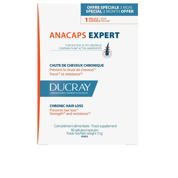 Ducray Anacaps Expert Reactional Fall Supplément 3 X 30 U Unisexe