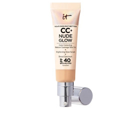 IT Cosmetics CC + Nude Glow Lightweight Foundation + Glow Suero SPF40 Med Unisex