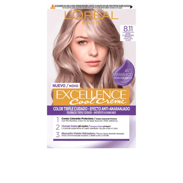 L\'oreal Excellence Creme Dye 811-biondo chiaro cenere 192 Ml Unisex