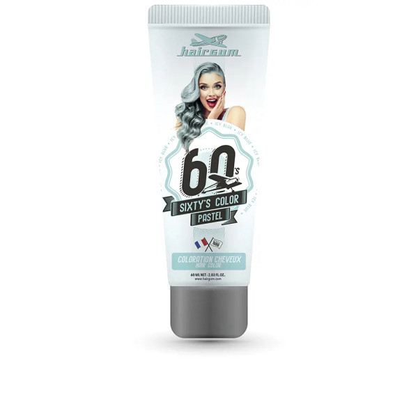 Hairgum Sixty's Color Haarkleur Icy Blue 60 Ml