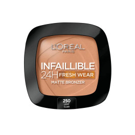 L'oreal Infaillible 24h Fresh Wear Matte Bronzer 250-light Clair 9 Gr Mujer
