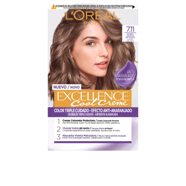 L'oreal Excellence Creme Dye 711-Intenso Biondo Cenere 192 Ml