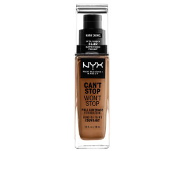 Nyx Can't Stop Won't Stop Full Coverage Foundation Warm Caramel 30 Ml Unisex