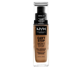 Nyx Can't Stop Won't Stop Full Coverage Foundation Neutral Tan 30 Ml Unisex