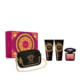 Versace Crystal Noir Lote 4 Piezas Unisex