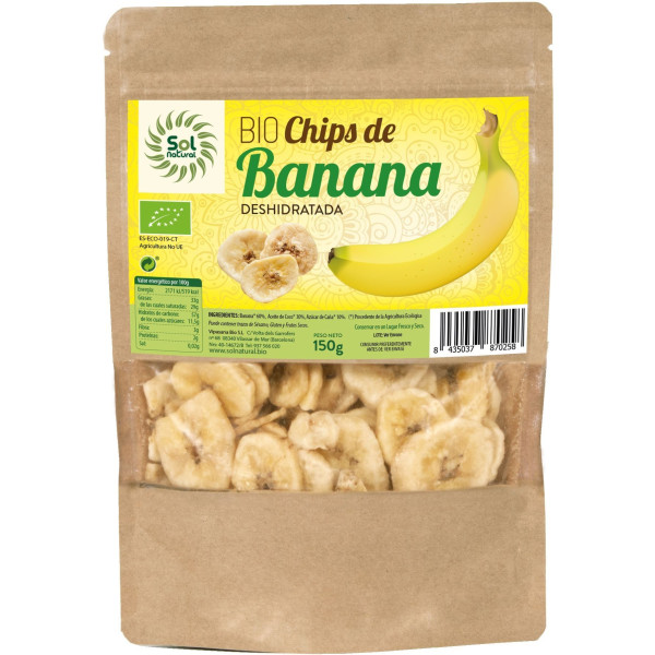 Solnatural Bio-Bananenchips 150 G