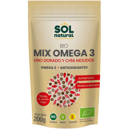 Solnatural Mix Omega 3 Flachs & Chia gemahlen Bio 200 G