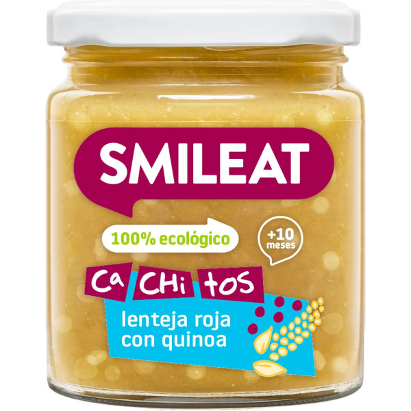Barattolo Smileat Con Pezzetti Di Lenticchie Con Quinoa 230 G