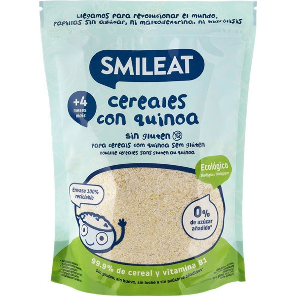 Smileat Papilla Maiz, Arroz Y Quinoa Sin Gluten 200 G Eco