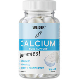 Weider Calcium 36 Gomas - Enriquecido com Vitamina D e K