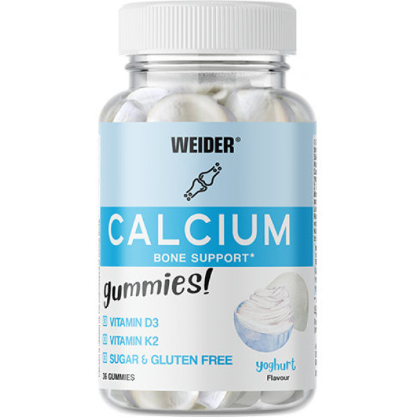 Weider Calcium 36 Gummies - Arricchito con Vitamina D e K