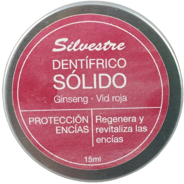 Silvestre Dentifrice Solide Gencives Vigne/ginseng 15 ml Rouge