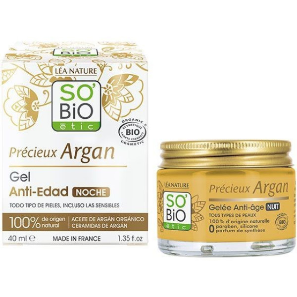 Sobio Gel Noturno Antienvelhecimento Argan Bio 40ml