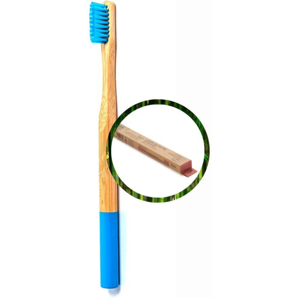 Vamboo Cepillo Bambu Adulto Medio Azul
