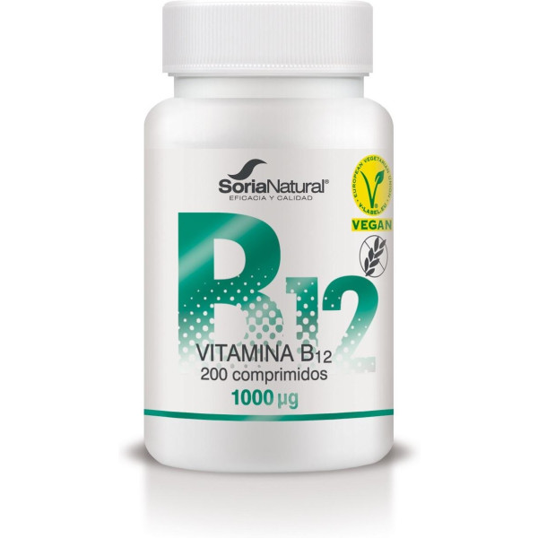 Soria Natural Vitamin B12 200 Comp x 250 mg verlängerte Lib