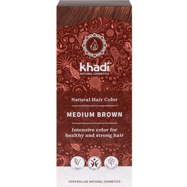 Khadi Herbal Couleur Brun Moyen 500 Gr