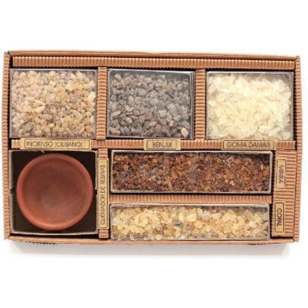 Auroshikha Memoria Arboles 5 Resinas Granulo/un Cuenco Cerami