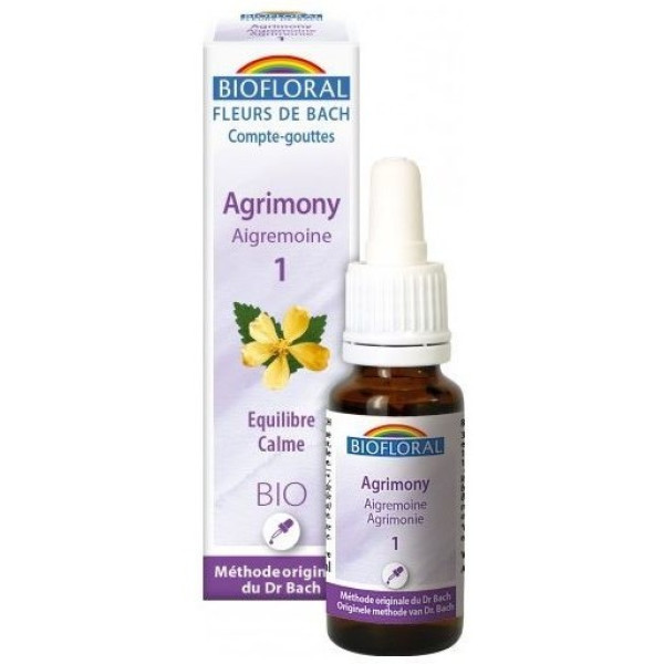 Biofloral Flores De Bach 01 Agrimony Agrimonia Bio 20 Ml