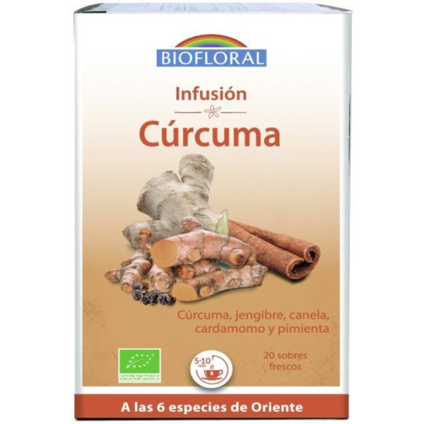 Infusion Bioflorale Curcuma Bio X 20 Enveloppes 24 Gr