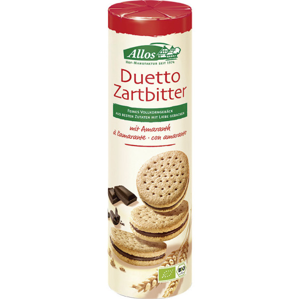 Allos Koekjes Gevuld Met Pure Chocolade Bio 330 G